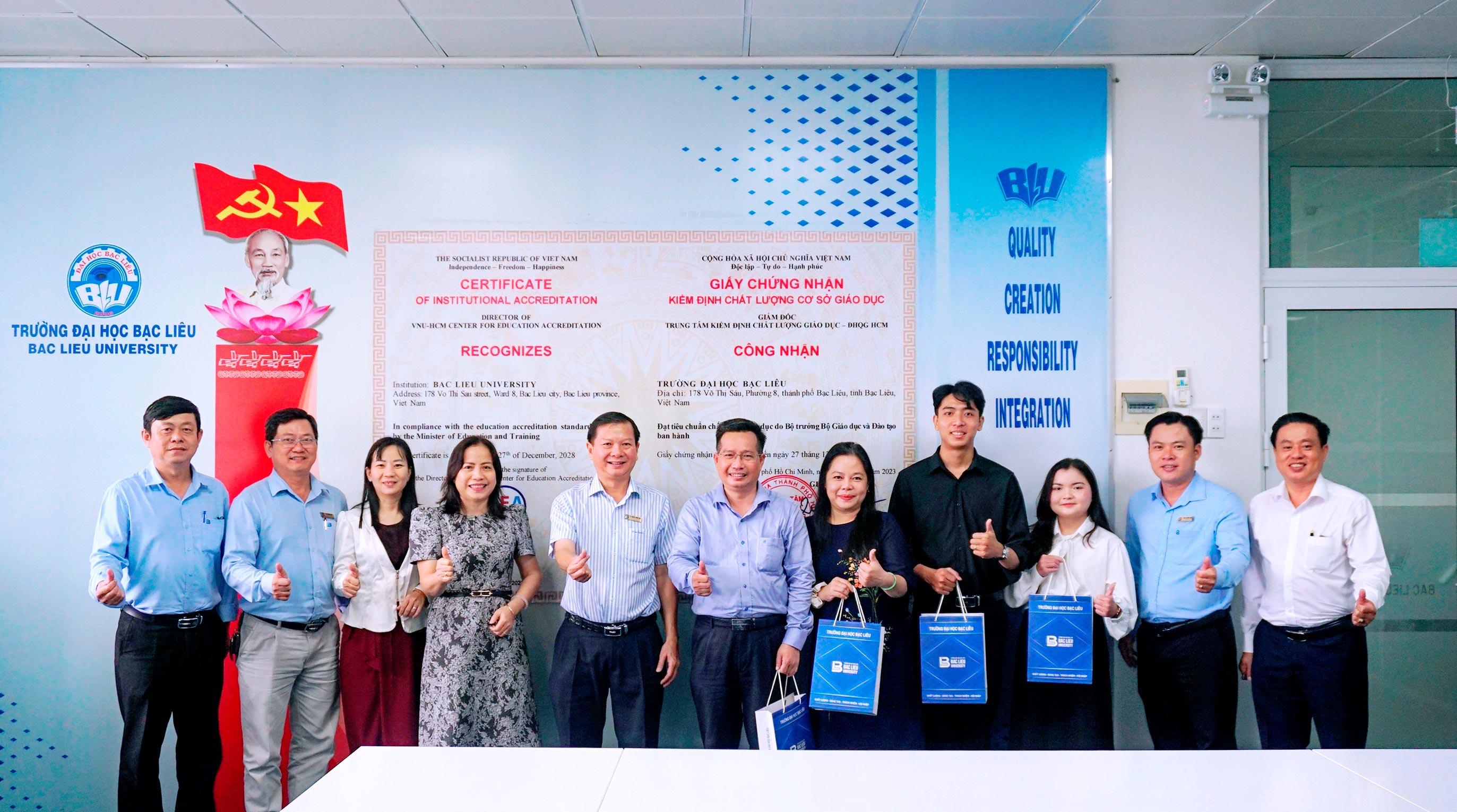 Trường Đại học Bạc Liêu tiếp đón và làm việc với Trường Trung cấp Miền Tây